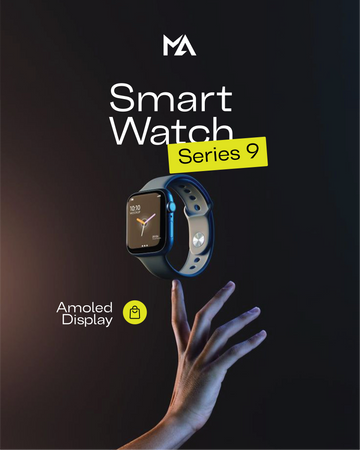 Smart Watch 9 Series Amoled Diplay With 3 premium straps KW19 Max Waterproof